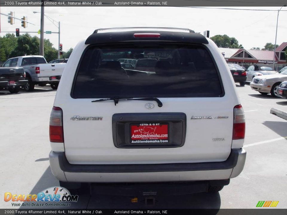 2000 Toyota 4Runner Limited 4x4 Natural White / Oak Photo #6