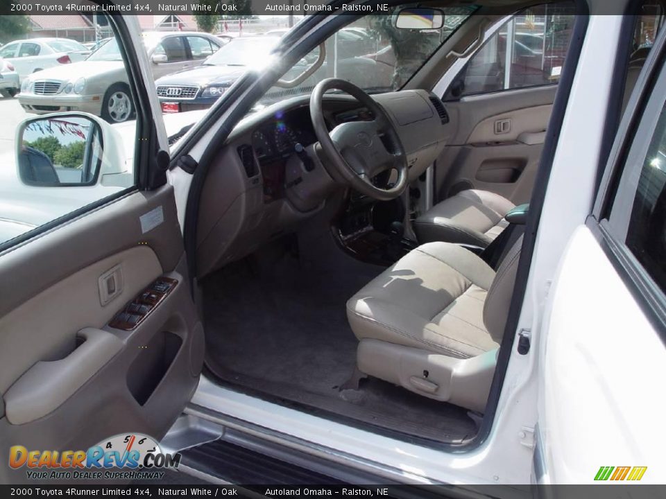 2000 Toyota 4Runner Limited 4x4 Natural White / Oak Photo #8