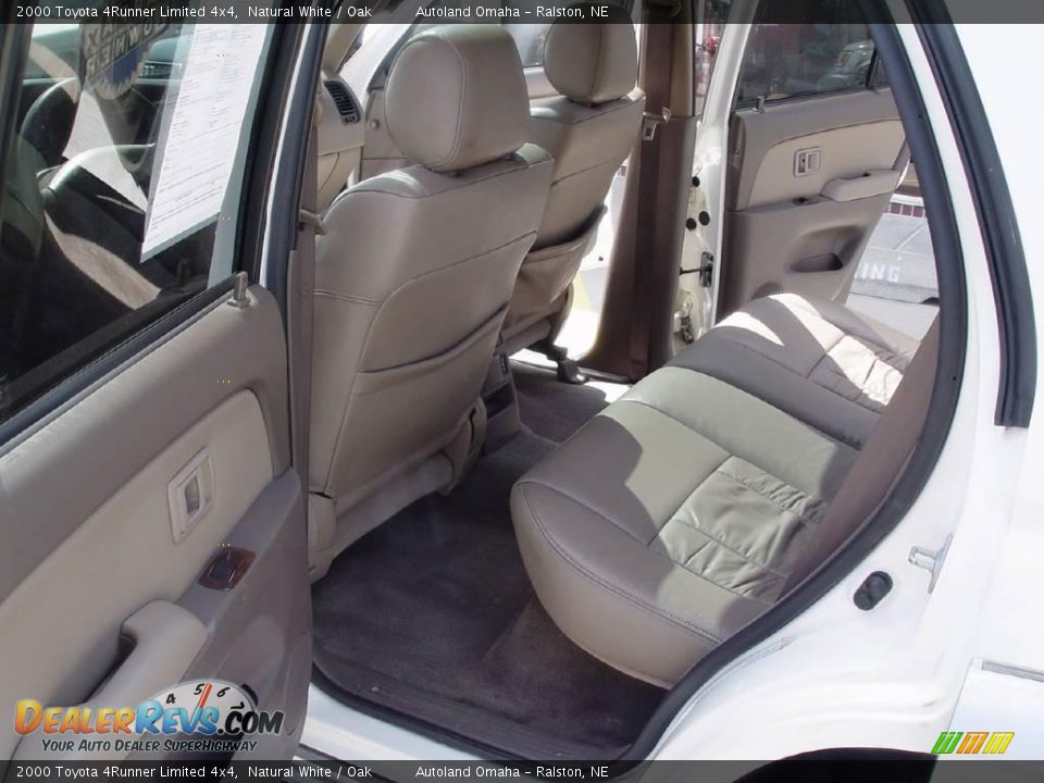 2000 Toyota 4Runner Limited 4x4 Natural White / Oak Photo #9