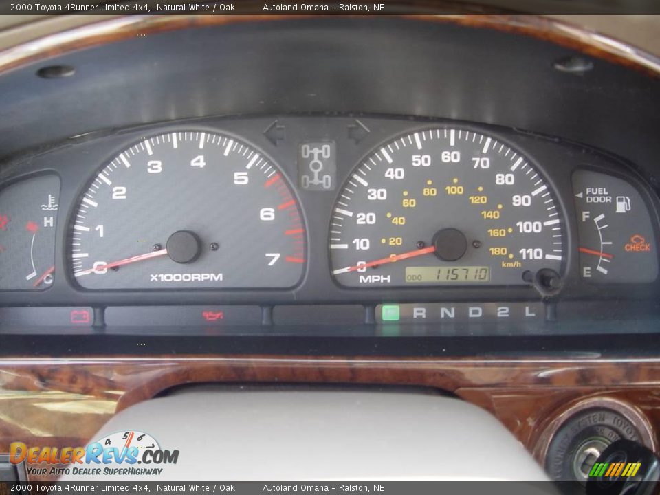 2000 Toyota 4Runner Limited 4x4 Natural White / Oak Photo #11