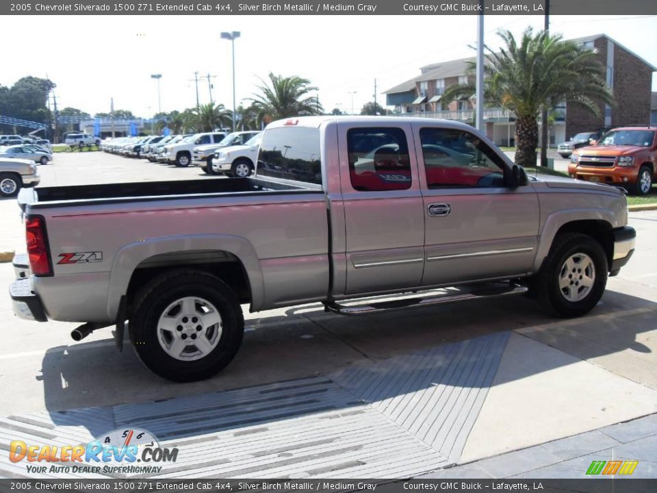2005 Chevrolet Silverado 1500 Z71 Extended Cab 4x4 Silver Birch Metallic / Medium Gray Photo #5