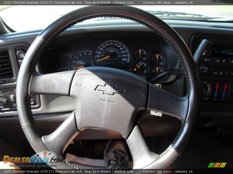 2005 Chevrolet Silverado 1500 Z71 Extended Cab 4x4 Silver Birch Metallic / Medium Gray Photo #7