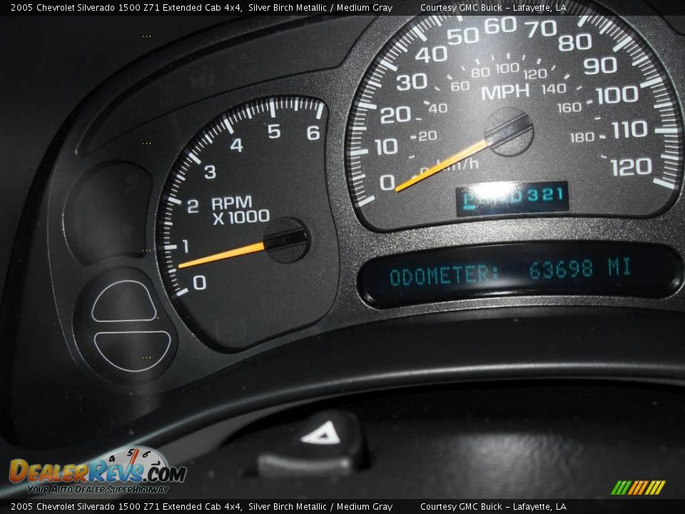 2005 Chevrolet Silverado 1500 Z71 Extended Cab 4x4 Silver Birch Metallic / Medium Gray Photo #19