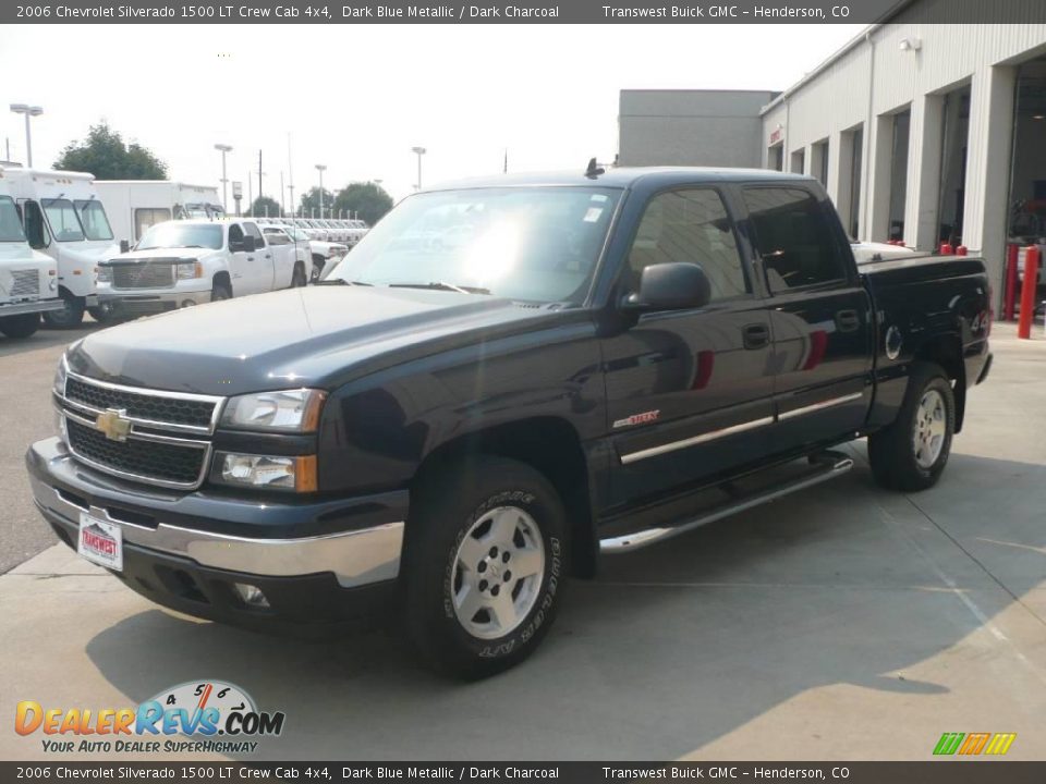 2006 Chevrolet Silverado 1500 LT Crew Cab 4x4 Dark Blue Metallic / Dark Charcoal Photo #3