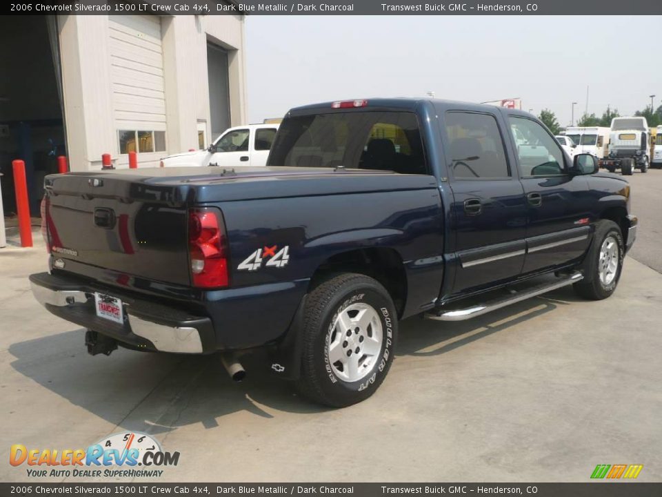 2006 Chevrolet Silverado 1500 LT Crew Cab 4x4 Dark Blue Metallic / Dark Charcoal Photo #6