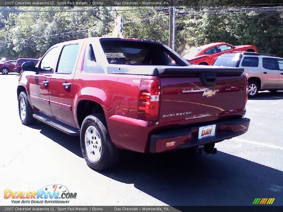 2007 Chevrolet Avalanche LS Sport Red Metallic / Ebony Photo #5