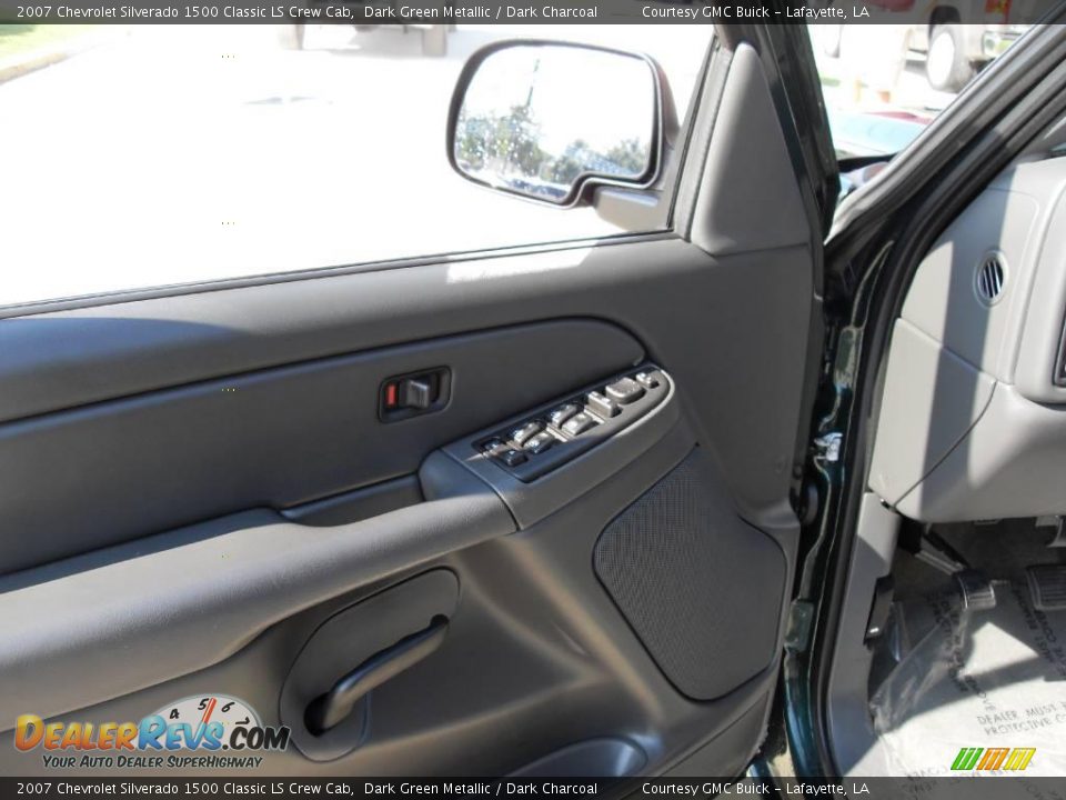 2007 Chevrolet Silverado 1500 Classic LS Crew Cab Dark Green Metallic / Dark Charcoal Photo #6