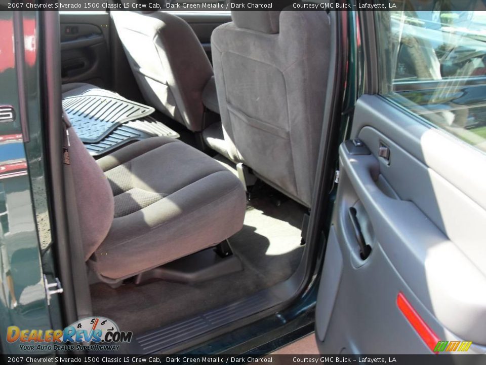 2007 Chevrolet Silverado 1500 Classic LS Crew Cab Dark Green Metallic / Dark Charcoal Photo #7
