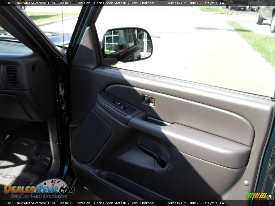 2007 Chevrolet Silverado 1500 Classic LS Crew Cab Dark Green Metallic / Dark Charcoal Photo #9