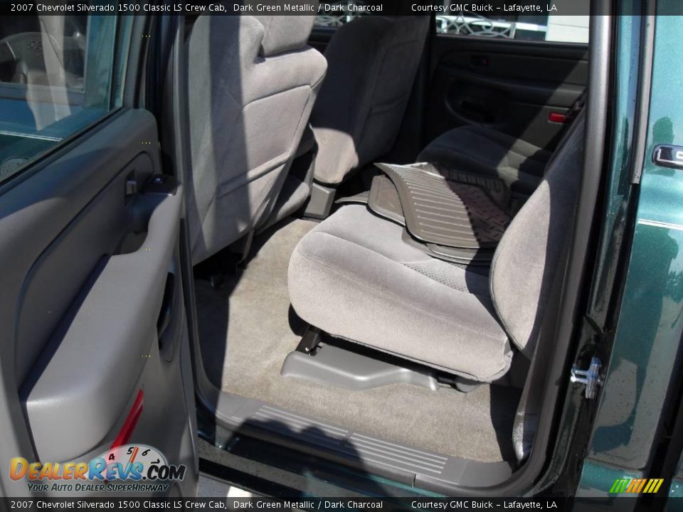 2007 Chevrolet Silverado 1500 Classic LS Crew Cab Dark Green Metallic / Dark Charcoal Photo #10