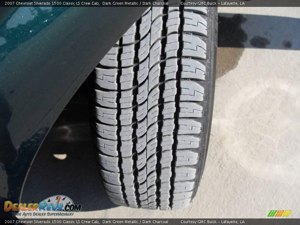 2007 Chevrolet Silverado 1500 Classic LS Crew Cab Dark Green Metallic / Dark Charcoal Photo #17