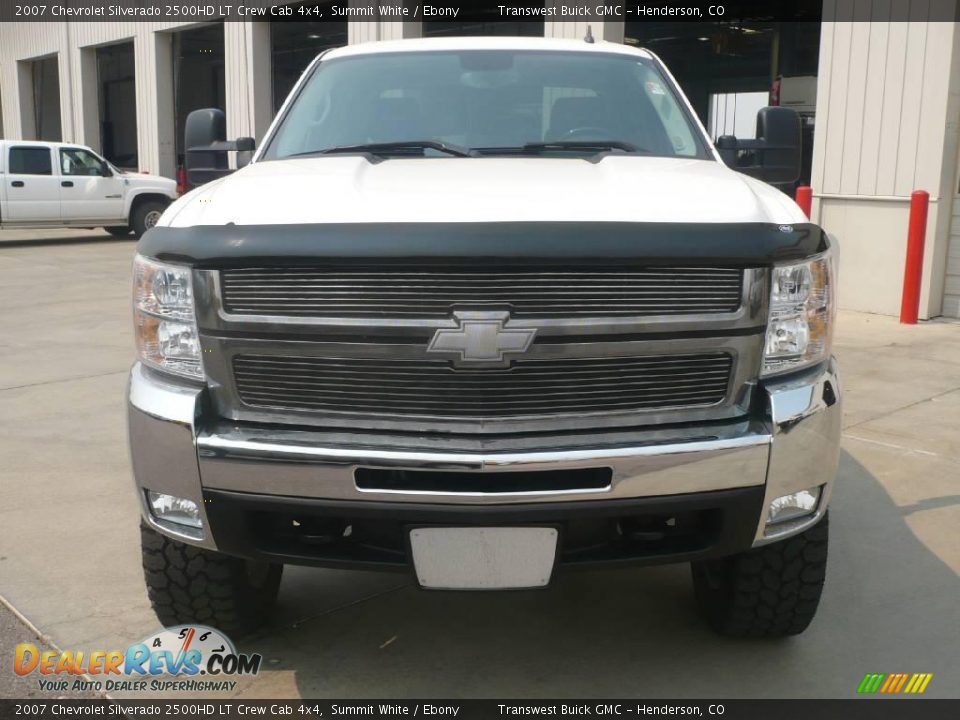 2007 Chevrolet Silverado 2500HD LT Crew Cab 4x4 Summit White / Ebony Photo #2
