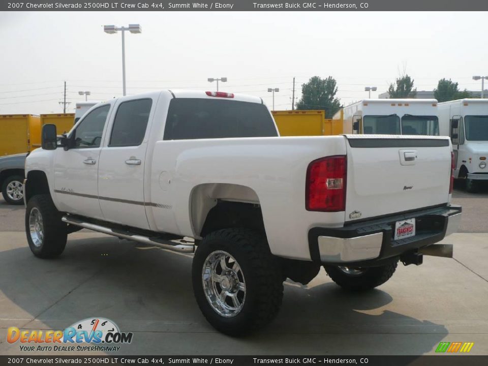 2007 Chevrolet Silverado 2500HD LT Crew Cab 4x4 Summit White / Ebony Photo #4