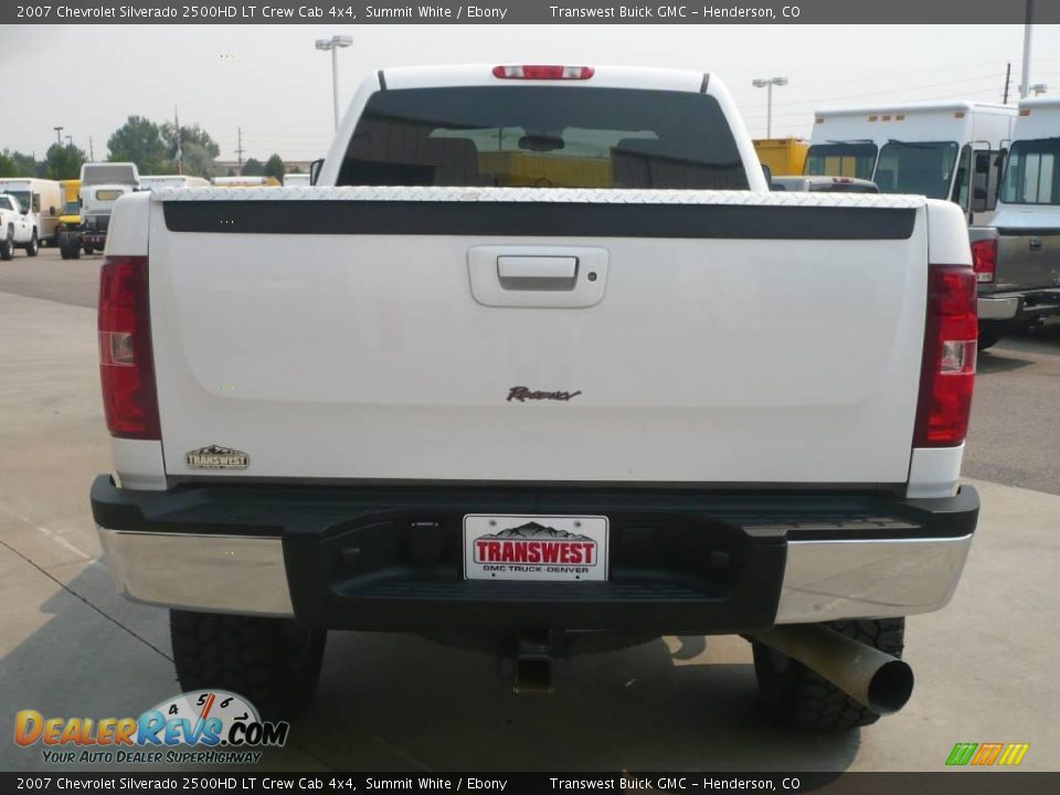 2007 Chevrolet Silverado 2500HD LT Crew Cab 4x4 Summit White / Ebony Photo #5