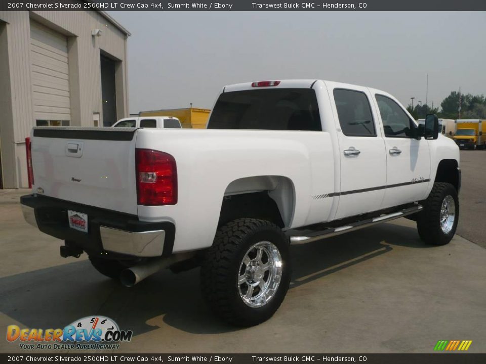 2007 Chevrolet Silverado 2500HD LT Crew Cab 4x4 Summit White / Ebony Photo #6