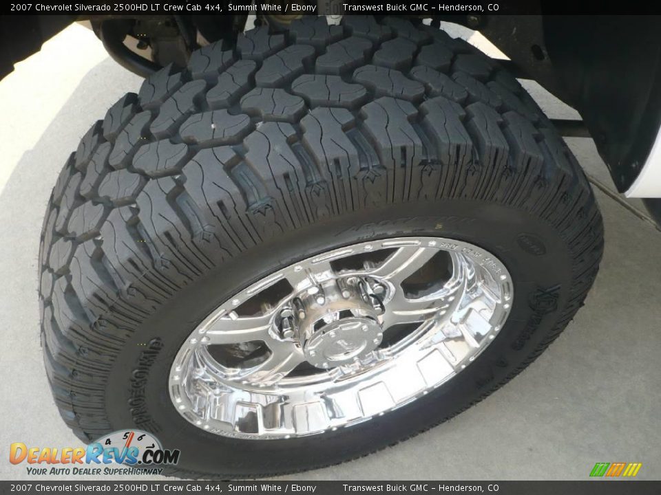 2007 Chevrolet Silverado 2500HD LT Crew Cab 4x4 Summit White / Ebony Photo #7