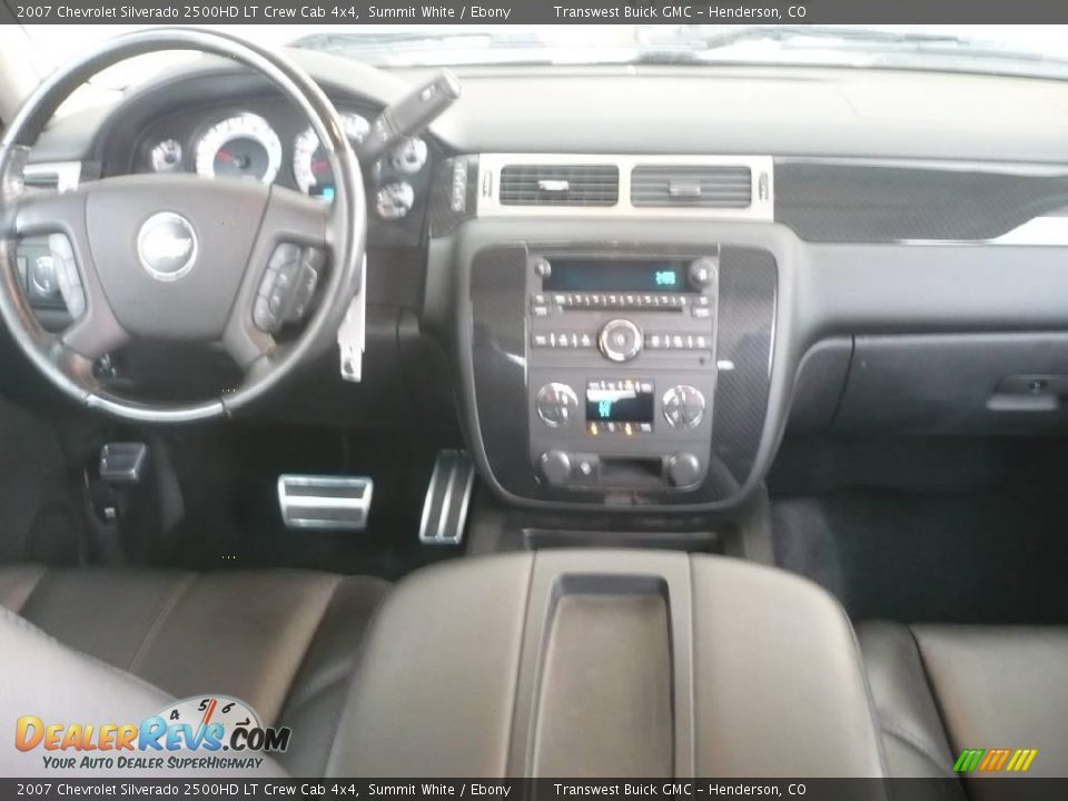 2007 Chevrolet Silverado 2500HD LT Crew Cab 4x4 Summit White / Ebony Photo #11