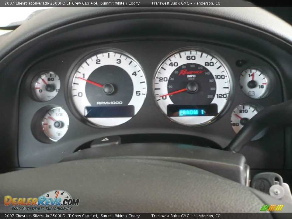 2007 Chevrolet Silverado 2500HD LT Crew Cab 4x4 Summit White / Ebony Photo #13