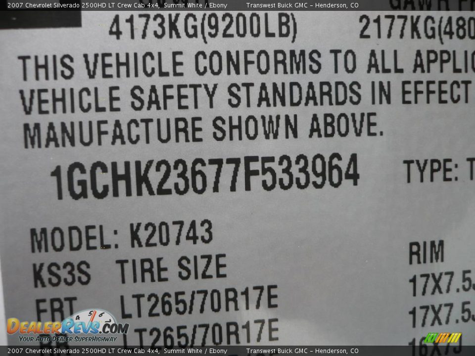 2007 Chevrolet Silverado 2500HD LT Crew Cab 4x4 Summit White / Ebony Photo #25