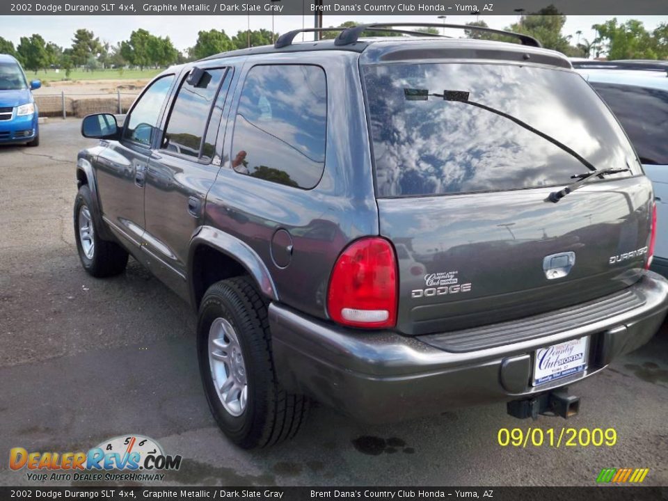 2002 Dodge Durango SLT 4x4 Graphite Metallic / Dark Slate Gray Photo #2