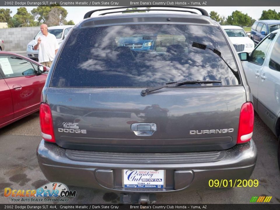 2002 Dodge Durango SLT 4x4 Graphite Metallic / Dark Slate Gray Photo #3