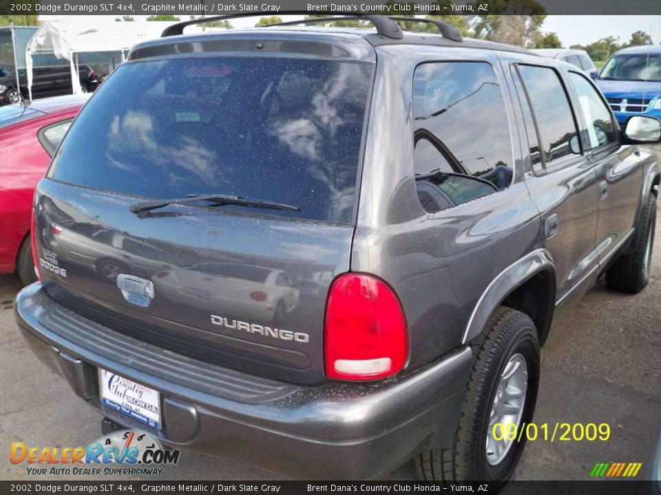 2002 Dodge Durango SLT 4x4 Graphite Metallic / Dark Slate Gray Photo #4