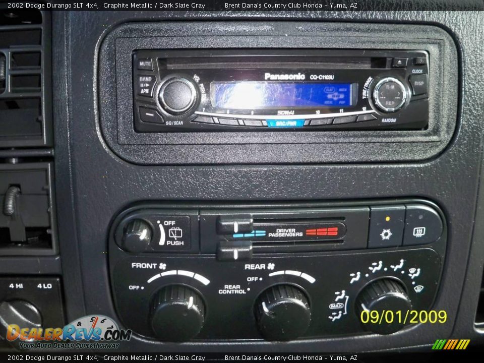 2002 Dodge Durango SLT 4x4 Graphite Metallic / Dark Slate Gray Photo #13