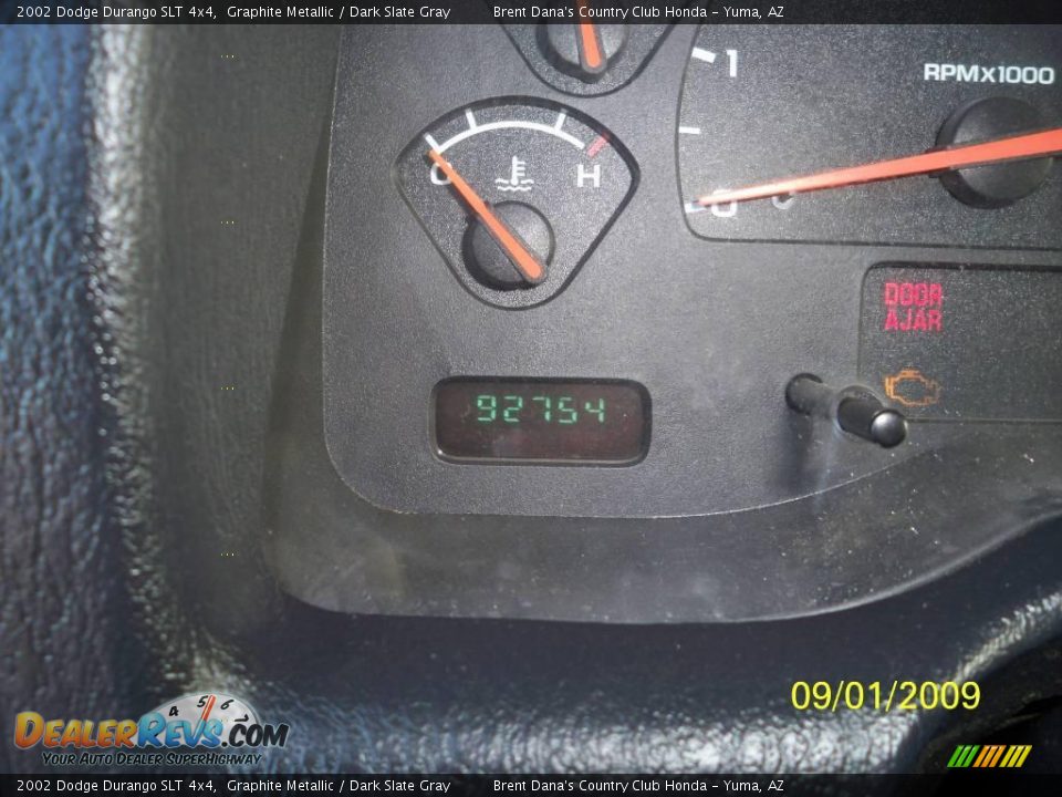 2002 Dodge Durango SLT 4x4 Graphite Metallic / Dark Slate Gray Photo #14