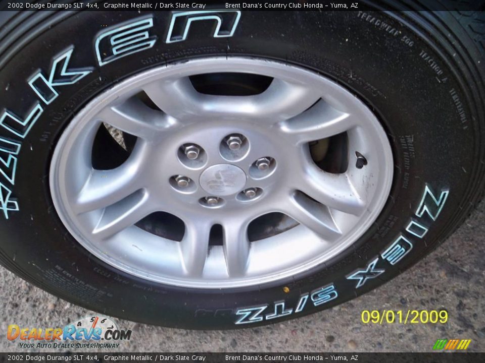 2002 Dodge Durango SLT 4x4 Graphite Metallic / Dark Slate Gray Photo #15