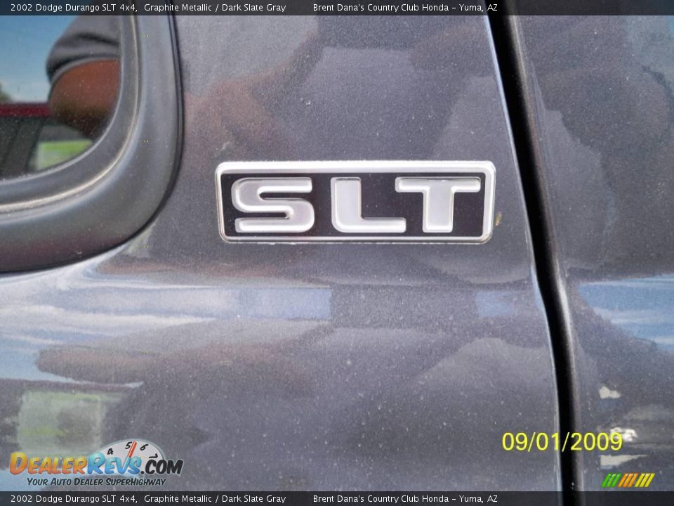 2002 Dodge Durango SLT 4x4 Graphite Metallic / Dark Slate Gray Photo #17