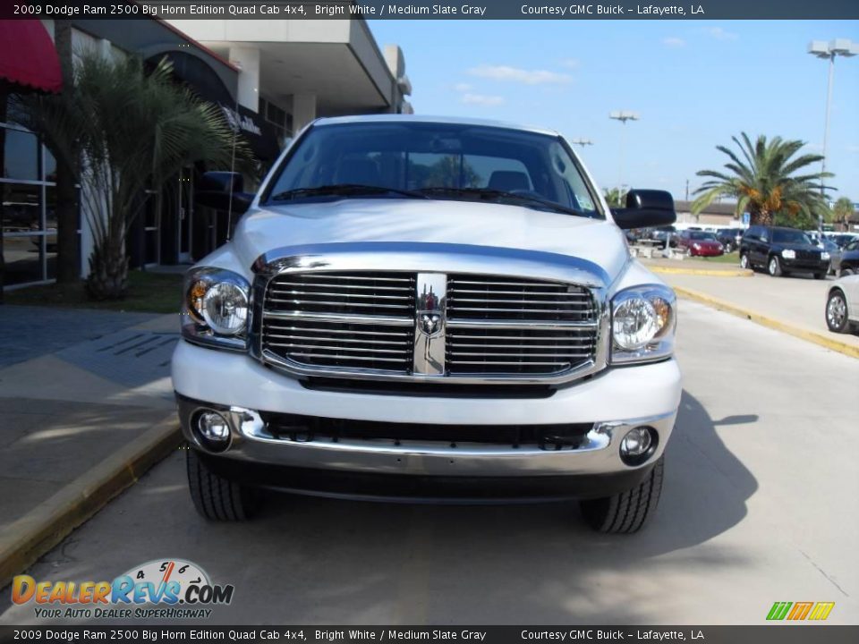 2009 Dodge Ram 2500 Big Horn Edition Quad Cab 4x4 Bright White / Medium Slate Gray Photo #4
