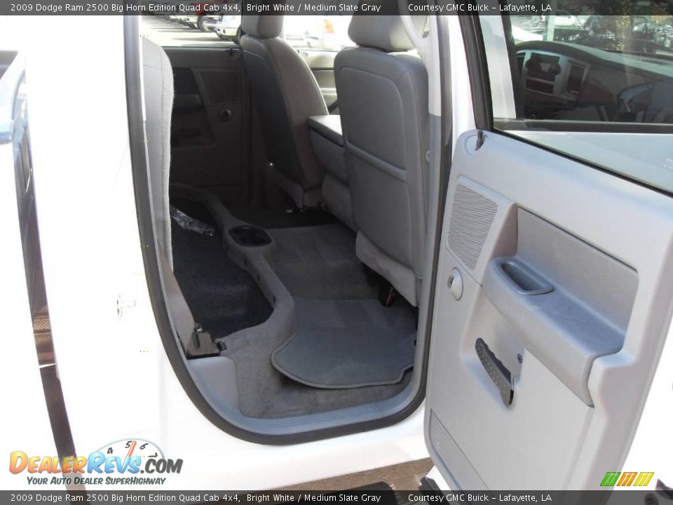 2009 Dodge Ram 2500 Big Horn Edition Quad Cab 4x4 Bright White / Medium Slate Gray Photo #9