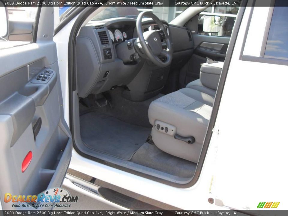 2009 Dodge Ram 2500 Big Horn Edition Quad Cab 4x4 Bright White / Medium Slate Gray Photo #12