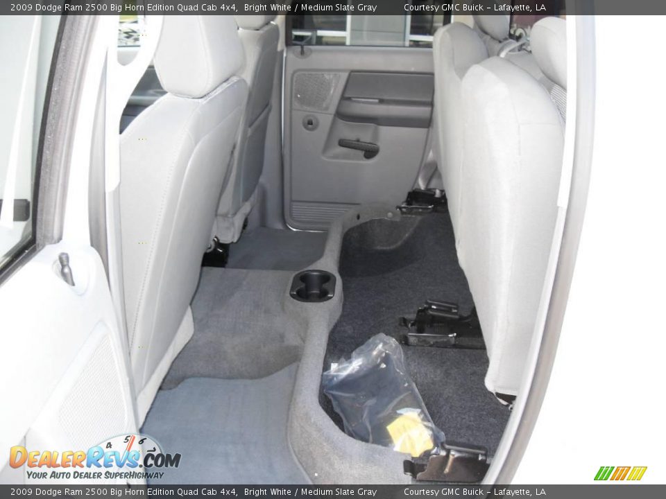 2009 Dodge Ram 2500 Big Horn Edition Quad Cab 4x4 Bright White / Medium Slate Gray Photo #15