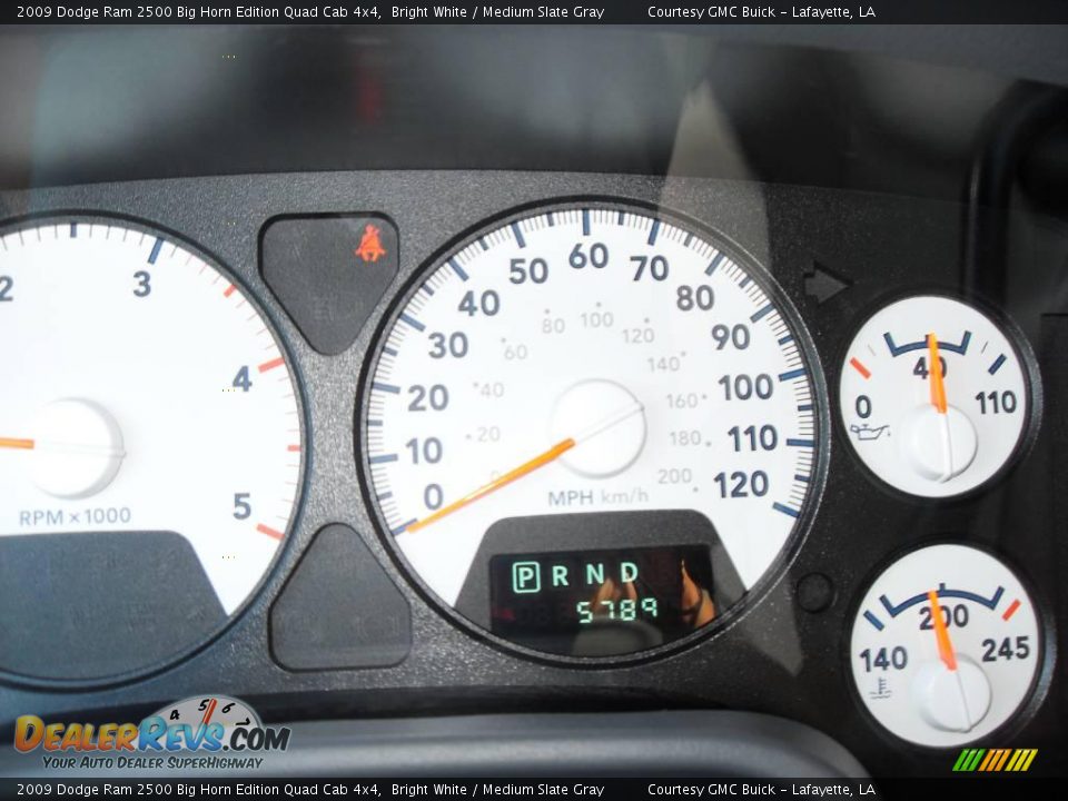 2009 Dodge Ram 2500 Big Horn Edition Quad Cab 4x4 Bright White / Medium Slate Gray Photo #20