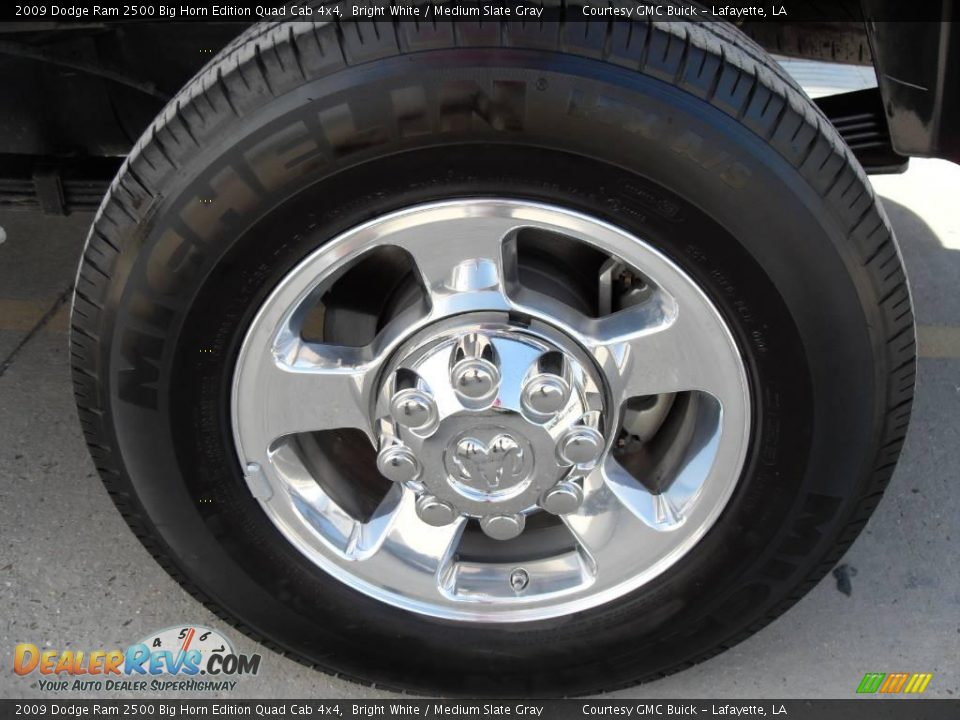 2009 Dodge Ram 2500 Big Horn Edition Quad Cab 4x4 Bright White / Medium Slate Gray Photo #23