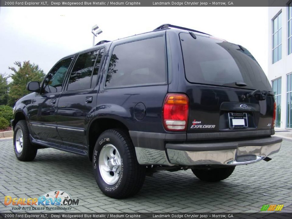 2000 Ford Explorer XLT Deep Wedgewood Blue Metallic / Medium Graphite Photo #3