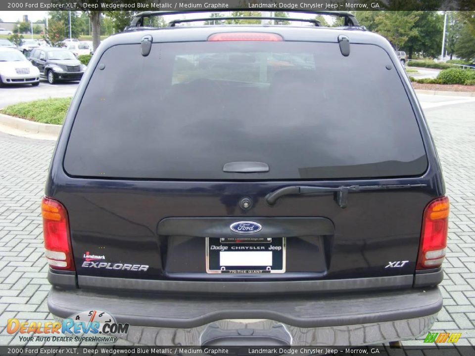 2000 Ford Explorer XLT Deep Wedgewood Blue Metallic / Medium Graphite Photo #4