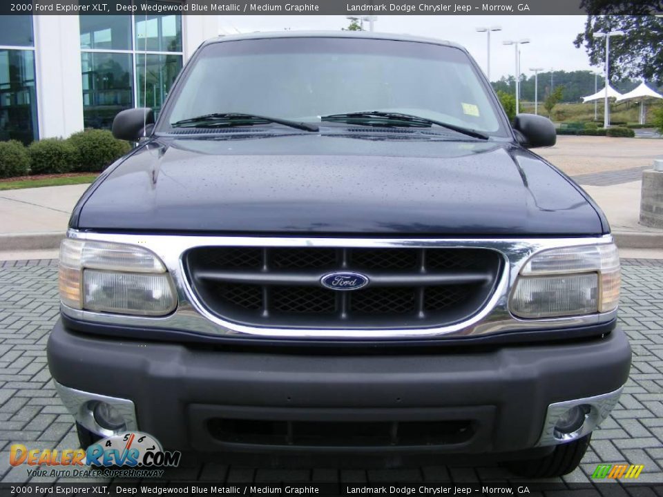 2000 Ford Explorer XLT Deep Wedgewood Blue Metallic / Medium Graphite Photo #8
