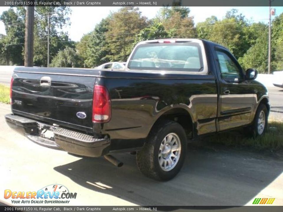 2001 Ford F150 XL Regular Cab Black / Dark Graphite Photo #7