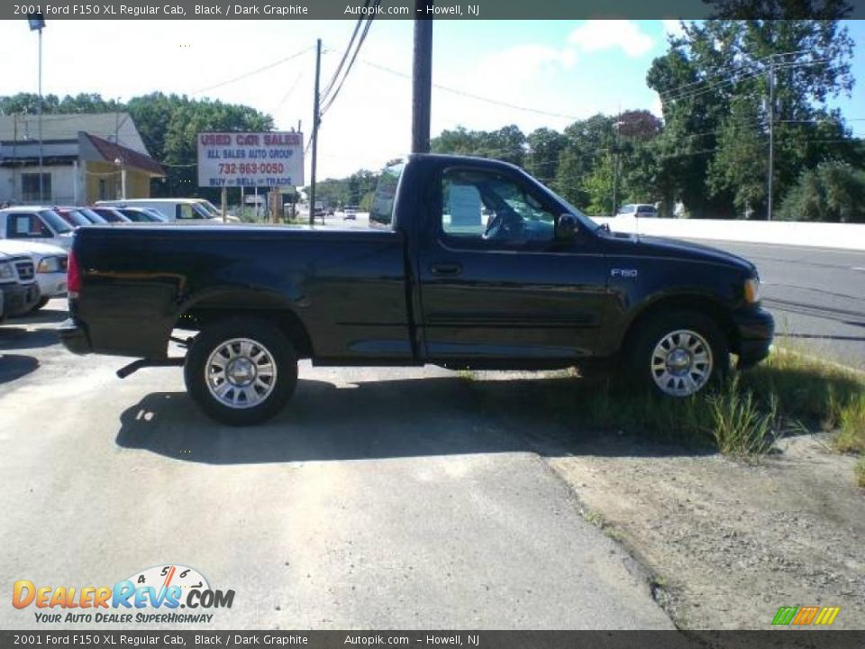2001 Ford F150 XL Regular Cab Black / Dark Graphite Photo #8
