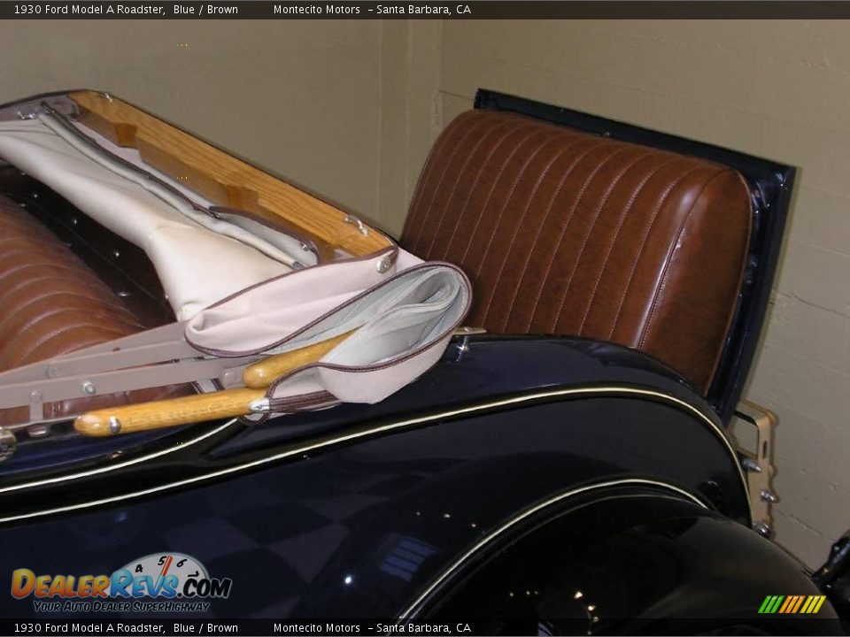 1930 Ford Model A Roadster Blue / Brown Photo #2