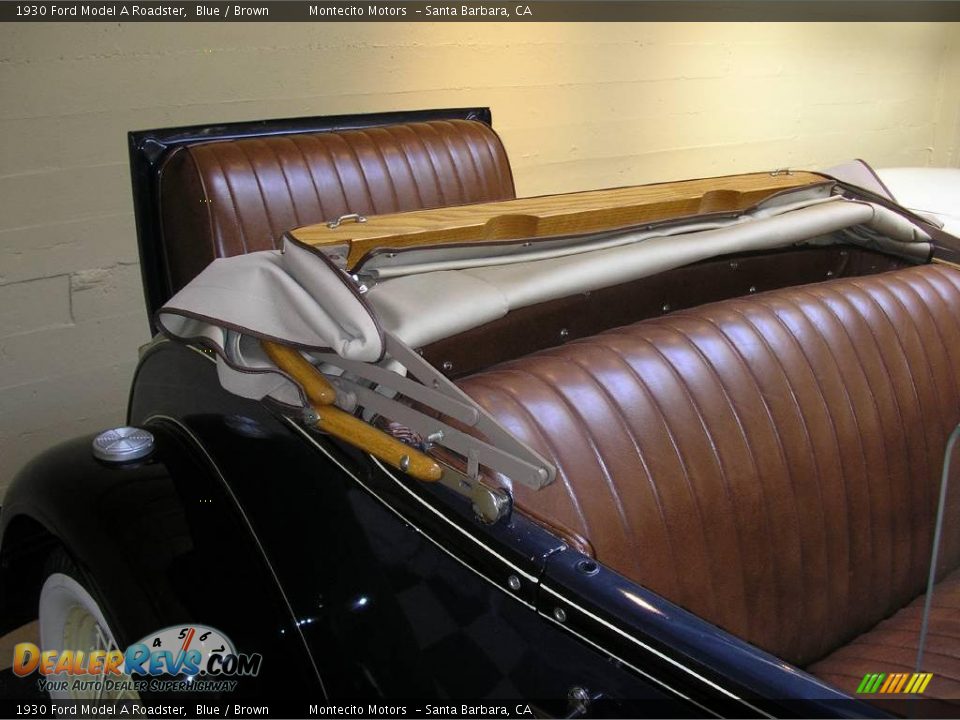 1930 Ford Model A Roadster Blue / Brown Photo #5