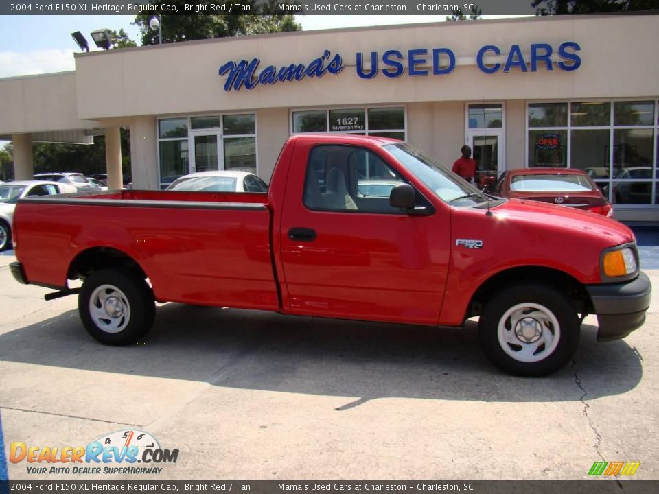 2004 Ford F150 XL Heritage Regular Cab Bright Red / Tan Photo #1