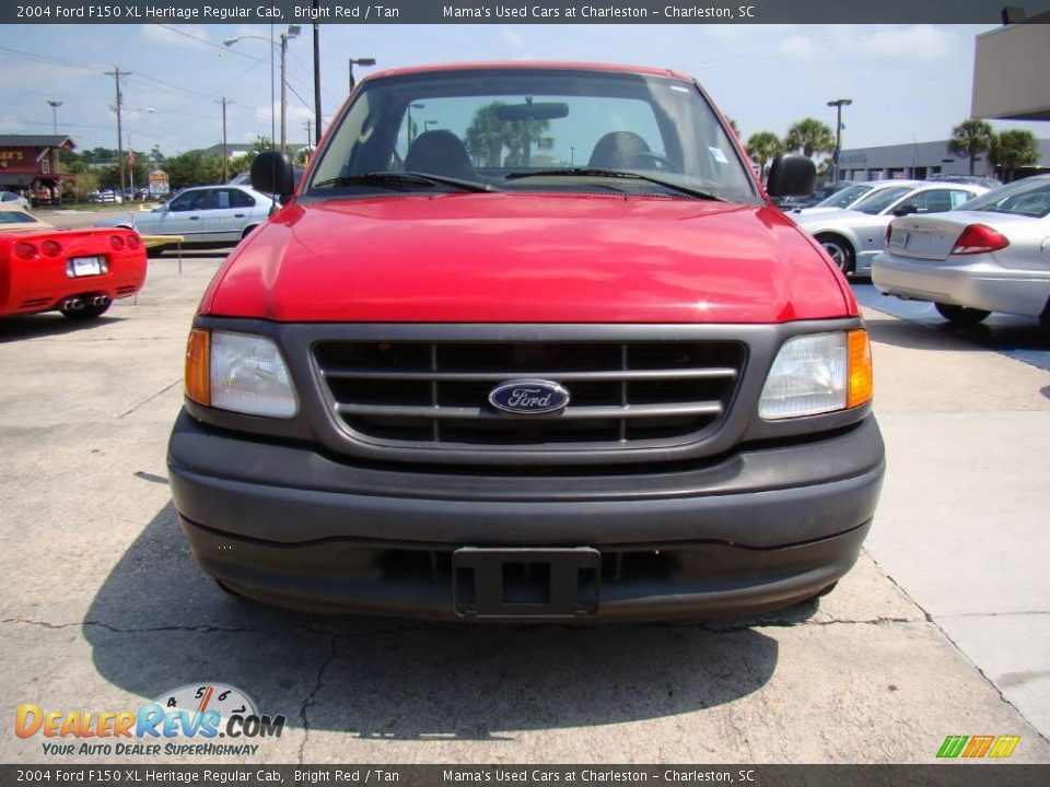 2004 Ford F150 XL Heritage Regular Cab Bright Red / Tan Photo #3