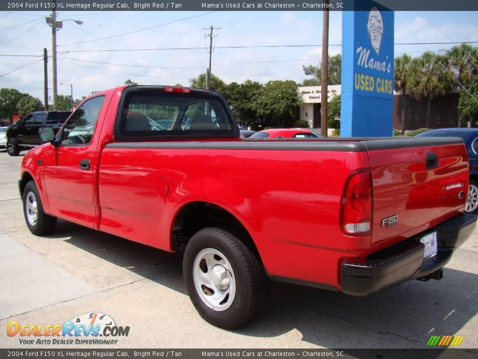 2004 Ford F150 XL Heritage Regular Cab Bright Red / Tan Photo #5