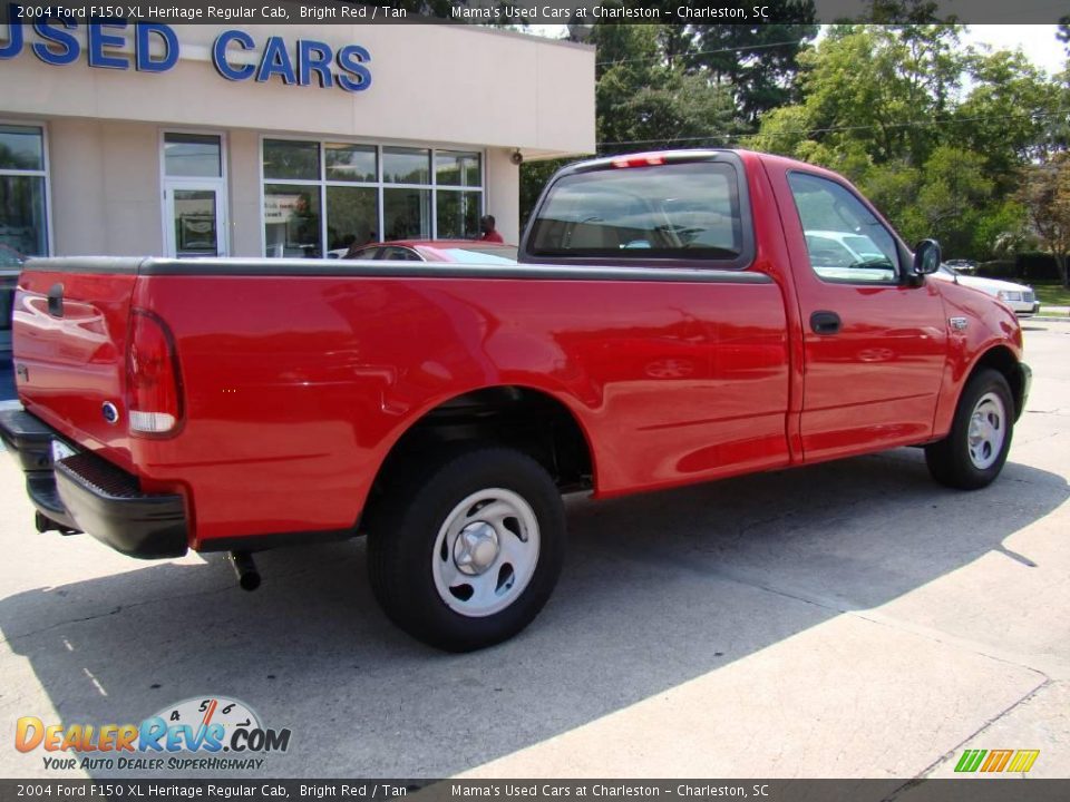 2004 Ford F150 XL Heritage Regular Cab Bright Red / Tan Photo #6