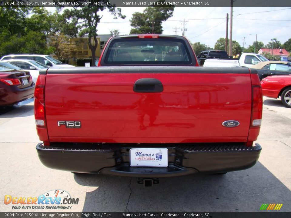 2004 Ford F150 XL Heritage Regular Cab Bright Red / Tan Photo #7
