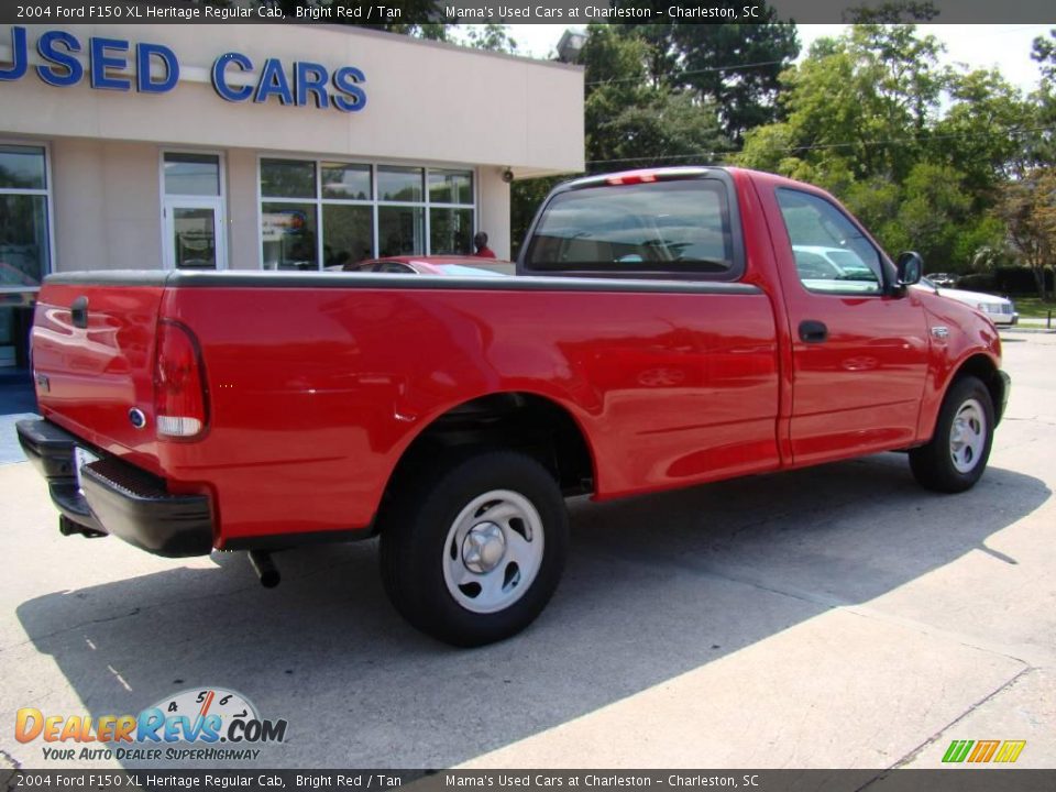 2004 Ford F150 XL Heritage Regular Cab Bright Red / Tan Photo #8