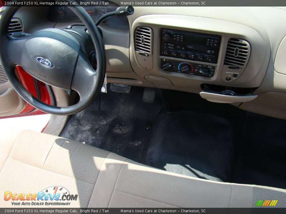 2004 Ford F150 XL Heritage Regular Cab Bright Red / Tan Photo #12